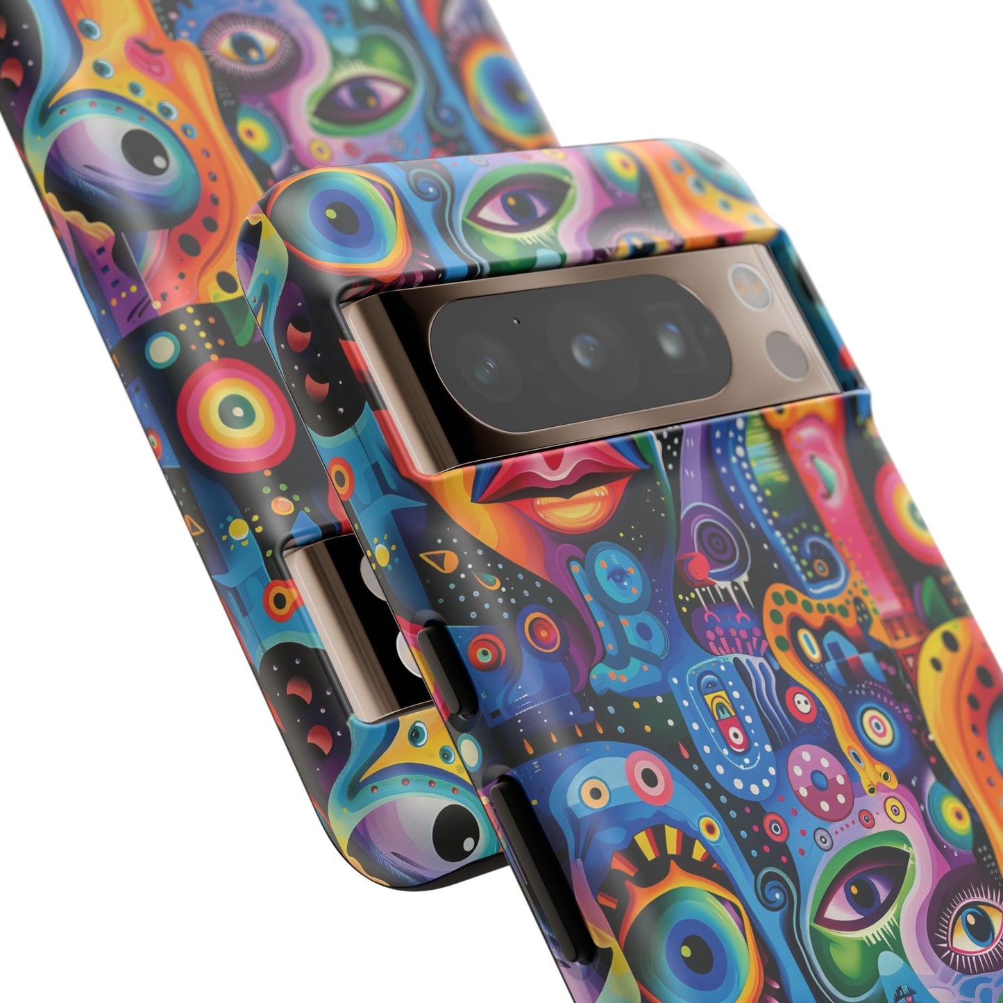 Psychedelic Visions Vibrant Art Google Pixel, iPhone and Samsung Phone Case - Tough Cases for Creative Souls