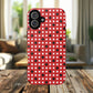 Crimson Gridlock Tough iPhone Magnetic Cases, Durable iPhone Accessories, Gift for Tech Lovers, Modern Design