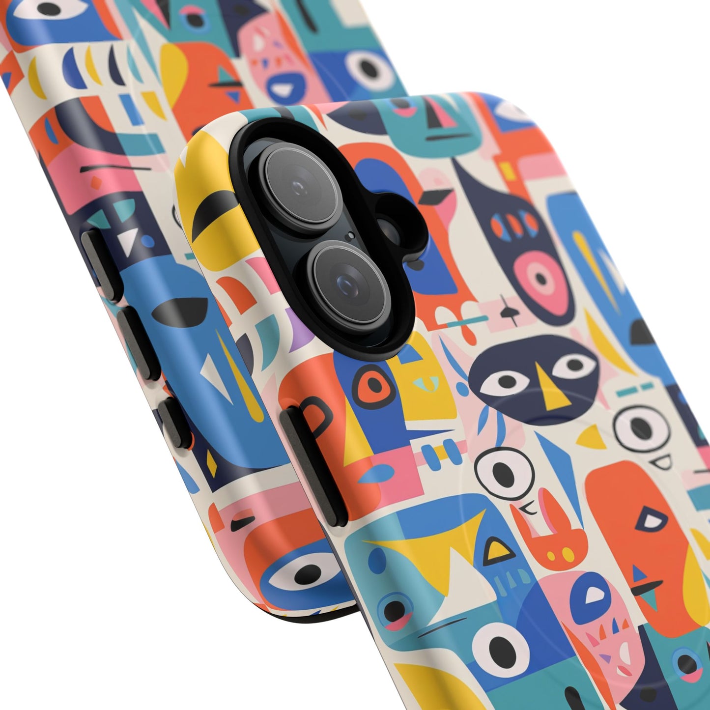 Personalized Vibrant Phone Case,  Magnetic iPhone Cover, Colorful Abstract Protection, Trendy Gift, Unique Tech Accessory, Art Phone Case