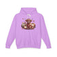 Autumn Highland Cow Charm Lightweight Hooded Sweatshirt