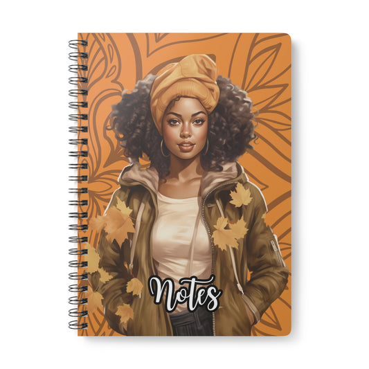 Autumn Vibes Wirobound Notebook - Perfect for Note-Taking, Journaling, Student Supplies, Fall Gifts, and Creative Writing