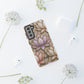 Personalized Lotus Floral Stained Glass Effect Tough Phone Case