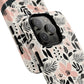 Personalized Floral Blush Garden Whisper Tough Magnetic MagSafe® iPhone® 13, 14, 15, 16, 17, Pro, Pro Max, Plus Cases (Custom Name).