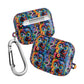 Psychedelic Visions Colorful Artistic AirPod Case - Unique Design for Music Lovers