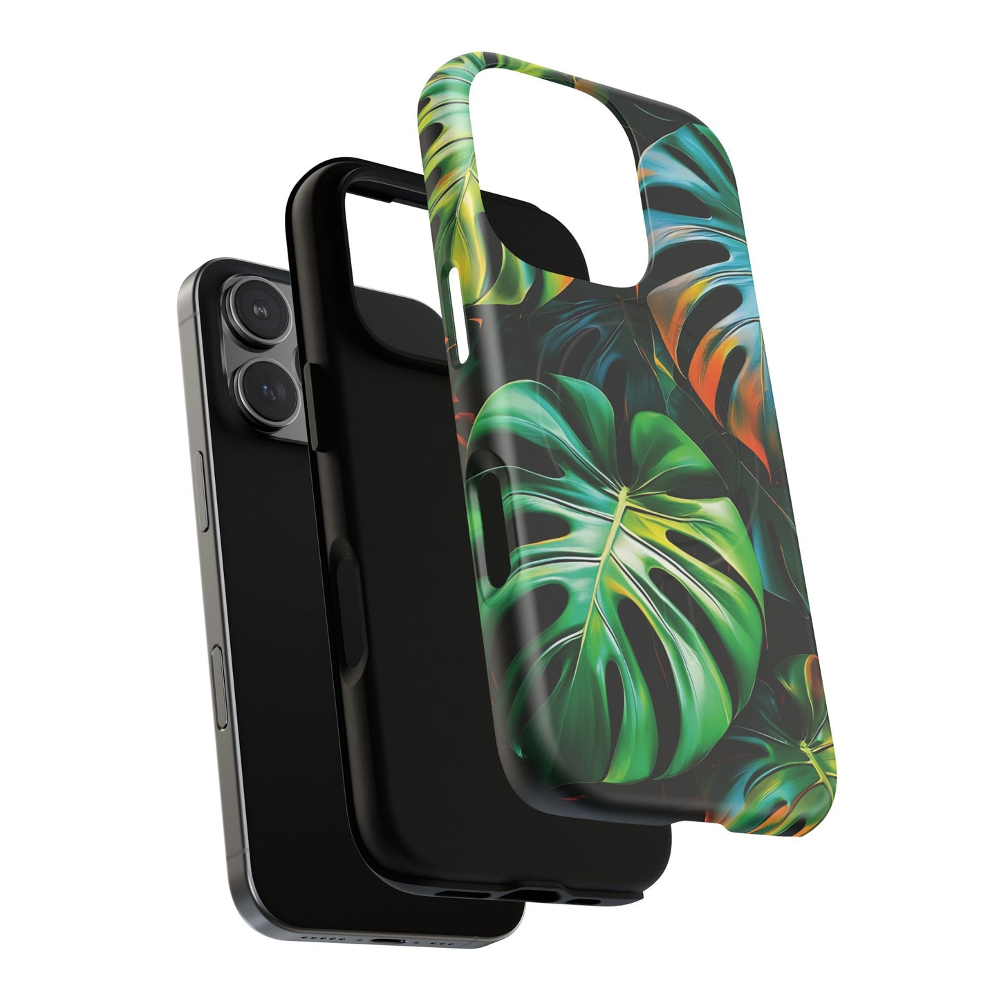 Tropical Leaf Phone Case | Tough Magnetic Cases, iPhone Accessories, Gift for Him/Her, Phone Protection, Summer Style, Trendy Design
