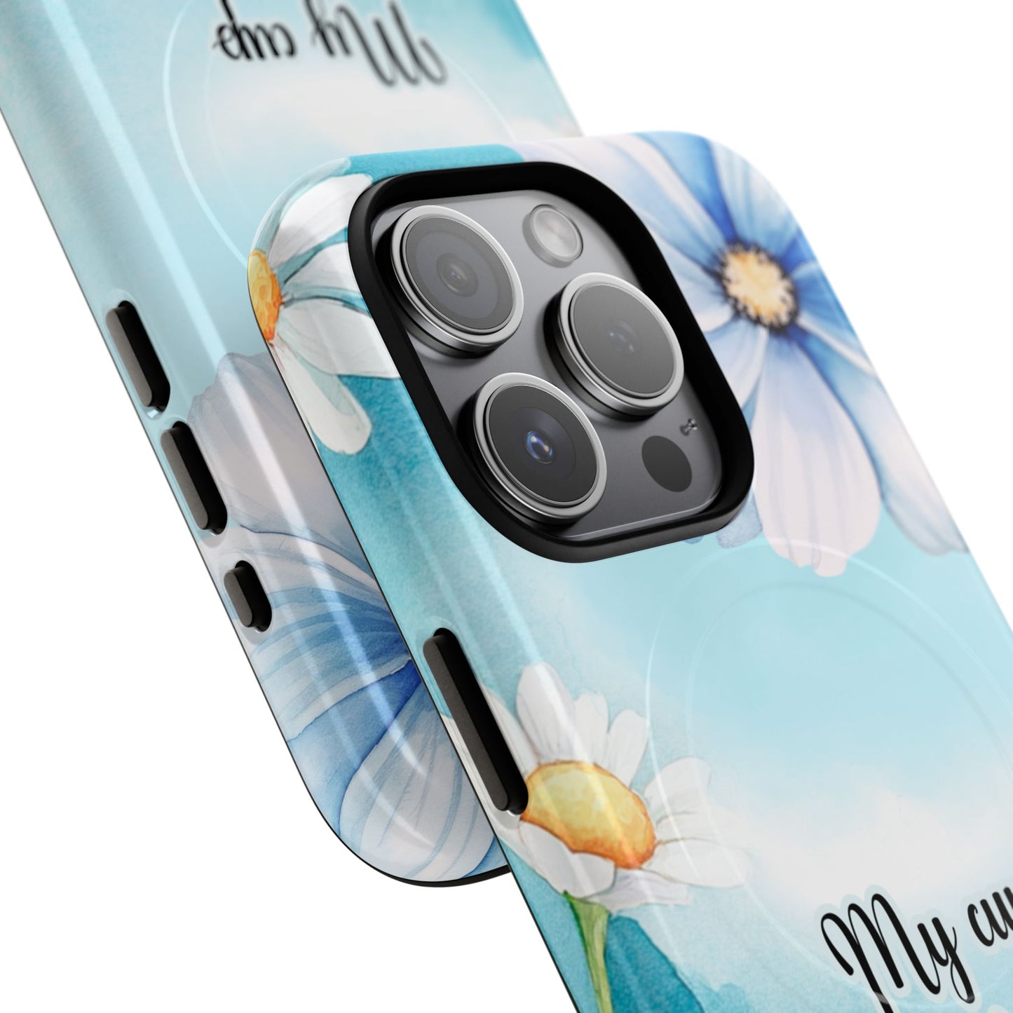 My Cup Overflows Psalm 23:5 | Inspirational Gift, Tough iPhone Magnetic Case | Scripture, Bible Verse, MagSafe® iPhone® Tough Case, iPhone 14, iPhone 15, iPhone 16, Pro, Pro Max, Plus,