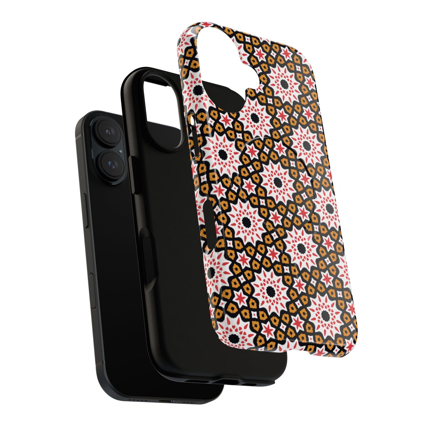Bohemian Patterned Tough Magnetic Cases, Unique Phone Protection, Stylish Phone Cover, Gift for Trendsetters, Vibrant Designs