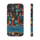 Personalized Colorful Abstract Faces Clear Impact-Resistant Case