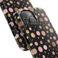 Personalized Gold & Pink Confetti Tough Phone Case — Glitter Dot Protective Phone Cover