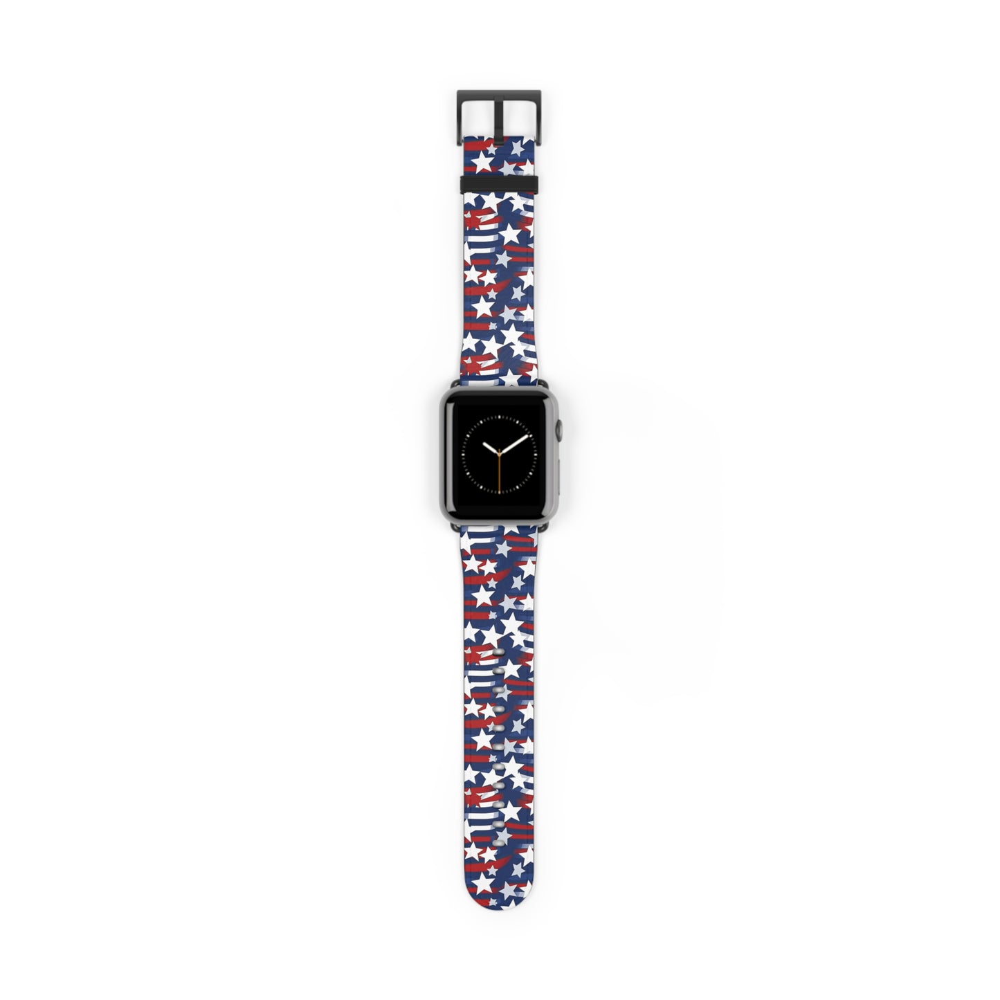 Patriotic Waves - Red, White & Blue Stars | USA Flag Design