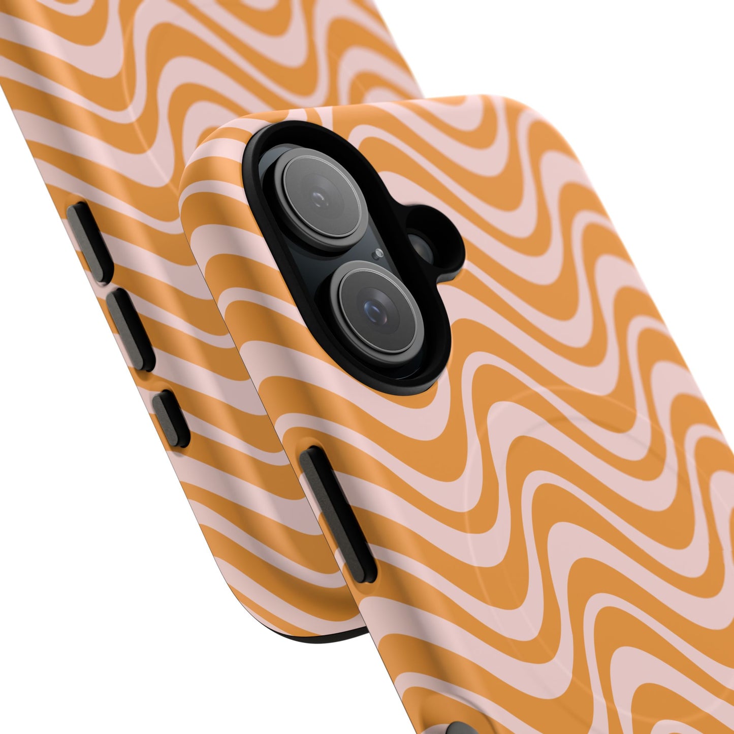 Stylish Tough Magnetic Case for Your iPhone - Trendy Wave Design, Durable Protector, Gift for Her, Cool Tech Accessory, Unique iPhone Cover, Magsafe iPhone Cover.