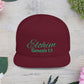 Green Elohim, Genesis 1:1 Snapback Cap - Faith-Inspired Flat Bill Hat, Baseball Hat, Perfect for Gifts, Daily Wear, Spiritual Events.