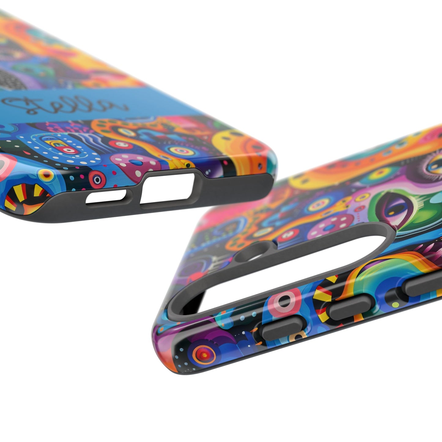 Psychedelic Visions Vibrant Samsung, iPhone and Google Pixel Phone Cases - Colorful Artistic Design
