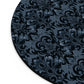 Opulent Dusk Elegant Floral Mouse Pad - Dark Vintage Design for Home Office.