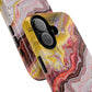 Colorful Red Marble iPhone Case, Tough Magnetic Cases, Stylish iPhone Protection, Unique Gift for iPhone Lovers, iPhone Accessories