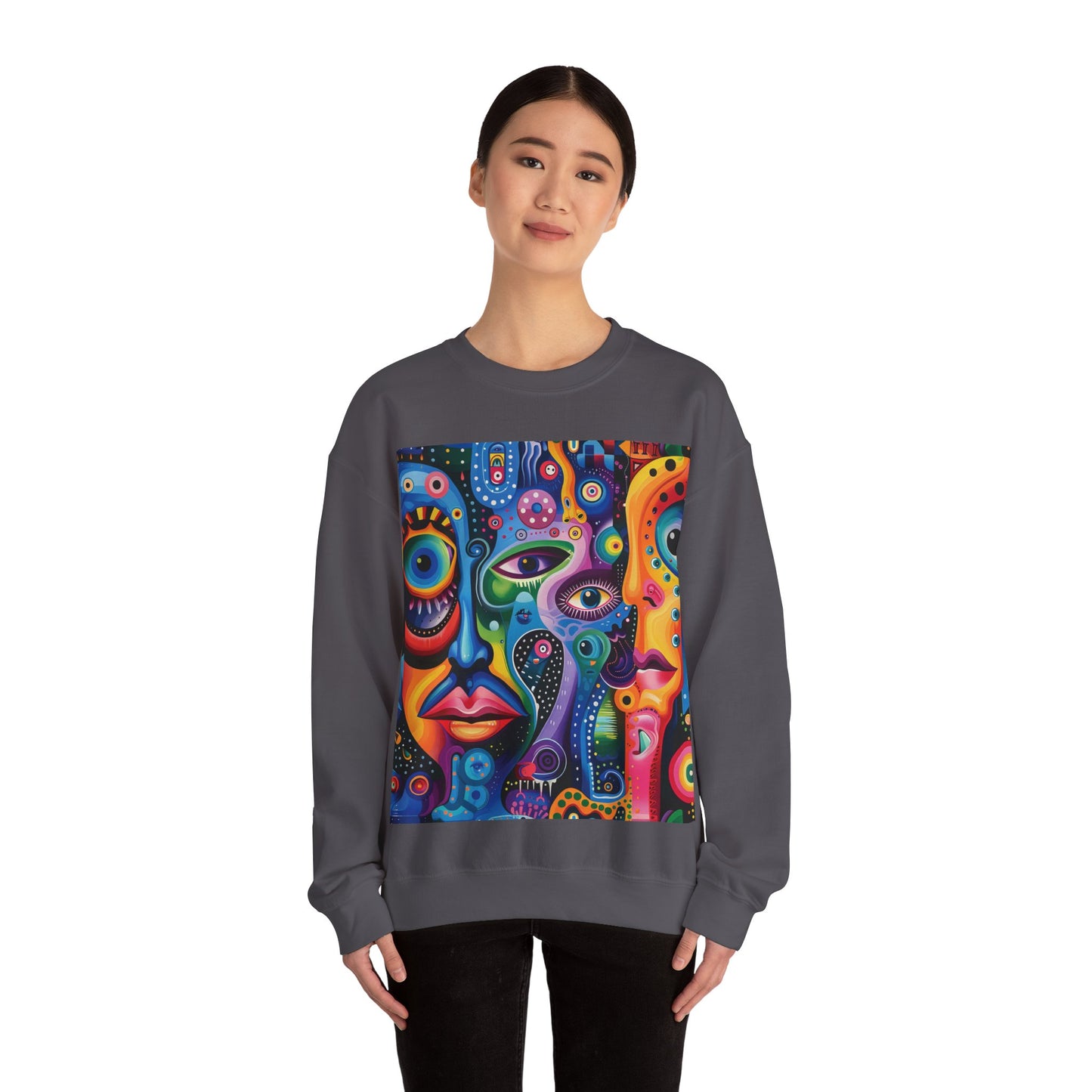 Psychedelic Visions Unisex Heavy Blend™ Crewneck Sweatshirt