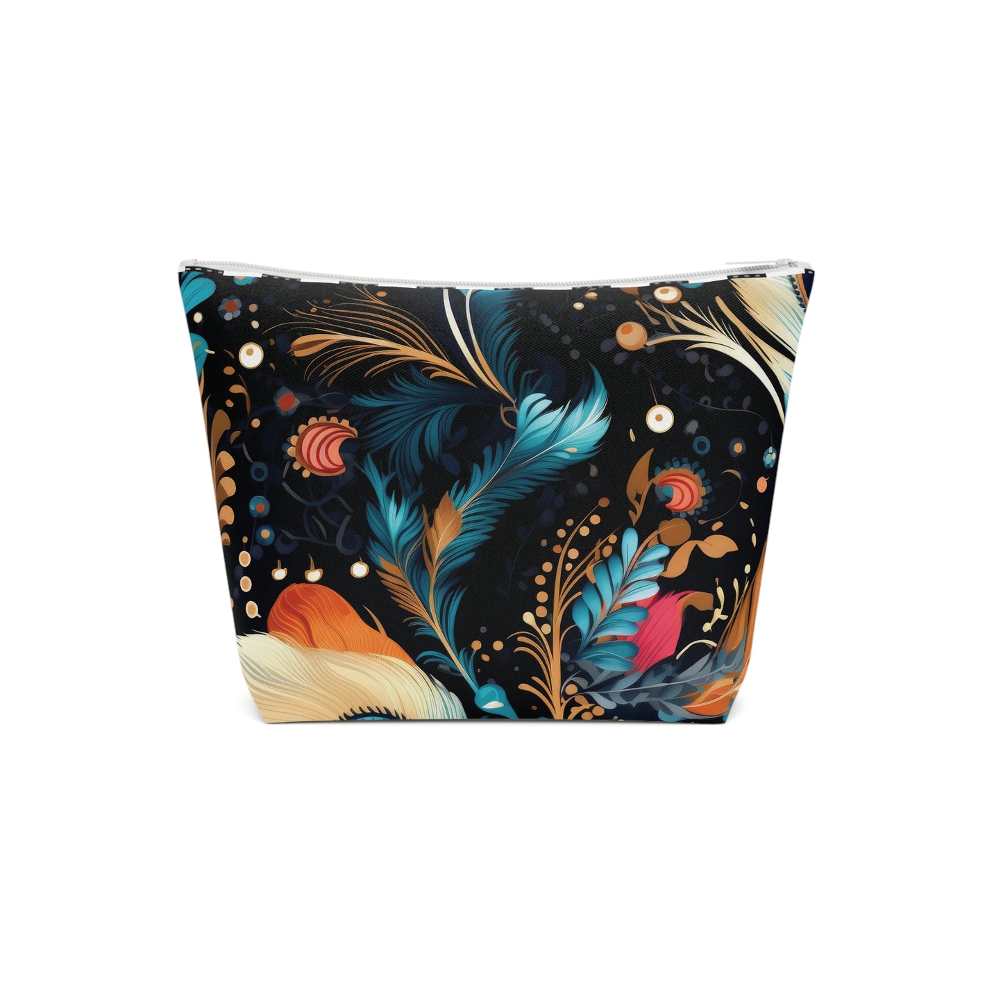 Ethereal Feathers Cotton Cosmetic Bag