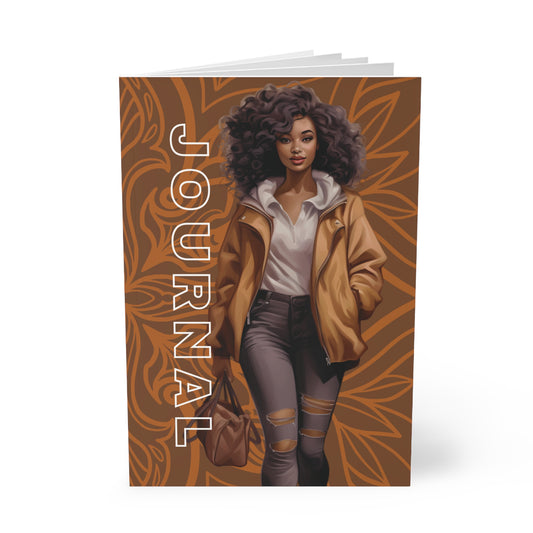 Chic A5 Notebook, Stylish Journal for Inspiration, Perfect for Writing, Gift for Her, Embrace the Journey, Motivational Notebook, [...]