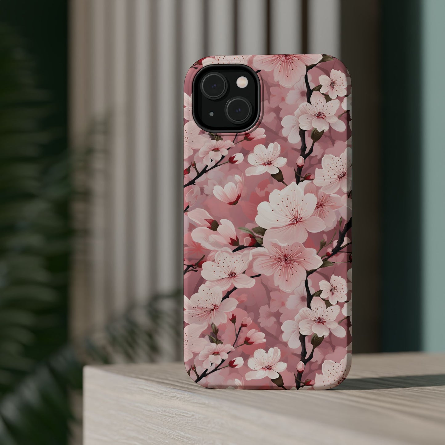 Cherry Blossom Magnetic Tough iPhone Cases