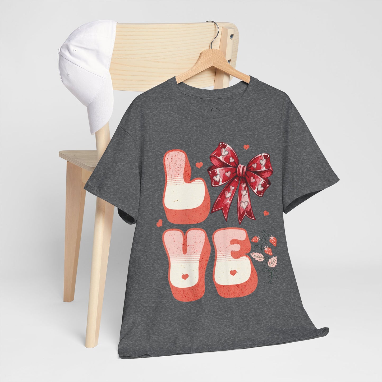 LOVE Charm Coquette Unisex Heavy Gildan Cotton Tee.