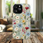 Meadow Whispers Tough iPhone Magnetic Case, Durable iPhone Protection, MagSafe Compatibility Phone Gift for Her, Spring Vibes, Modern Floral Design, Unique Gift Idea
