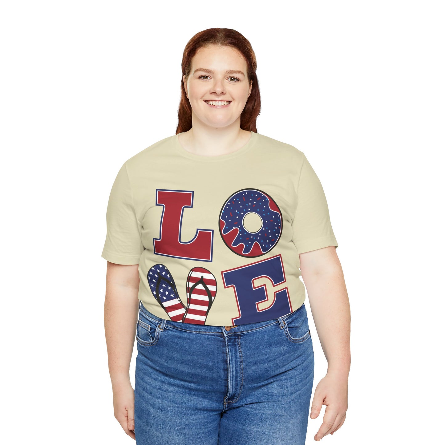 Patriotic Love Unisex Jersey Short Sleeve Tee