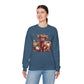 Autumn Highland Cow Charm Unisex Heavy Blend™ Crewneck Sweatshirt