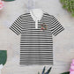 Stylish Striped Polo Shirt, Casual Summer Wear, Unisex Fashion Top, Beach Trip Outfit, Gift for Dad, Trendy Daily Look, Gift for Her and Gift for Him.