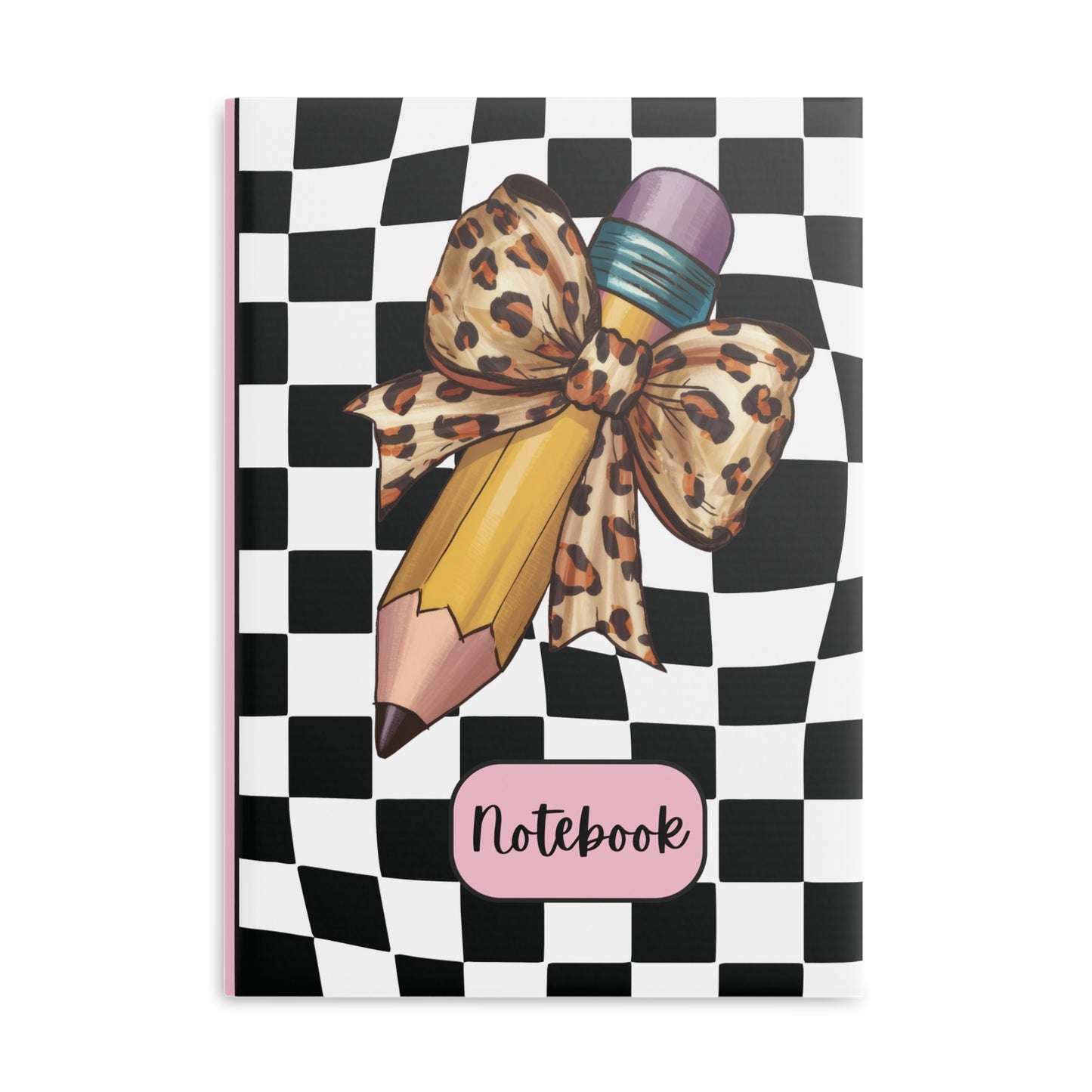 Wild Style Checkered Hardcover Notebook with Puffy Covers (PY)