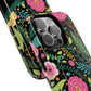 Personalized Floral Fantasy Tough Magnetic iPhone Cases- a Gift for Gardeners, Mother's Day, Birthday Gift, Anniversary Gift, Presents