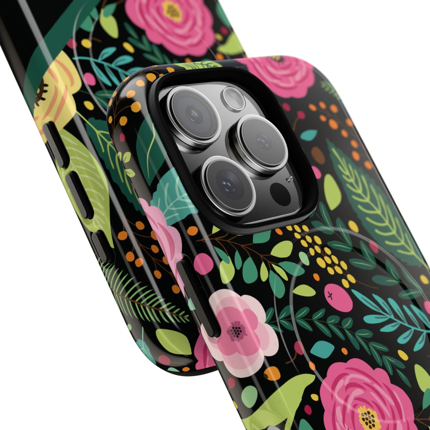 Personalized Floral Fantasy Tough Magnetic iPhone Cases- a Gift for Gardeners, Mother's Day, Birthday Gift, Anniversary Gift, Presents