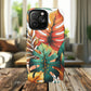 Tropical Monstera Leaf Phone Case - Stylish Tough Magnetic Cases, Floral Protection, Summer Vibe, Gift for Nature Lovers, Trendy Mobile Accessories