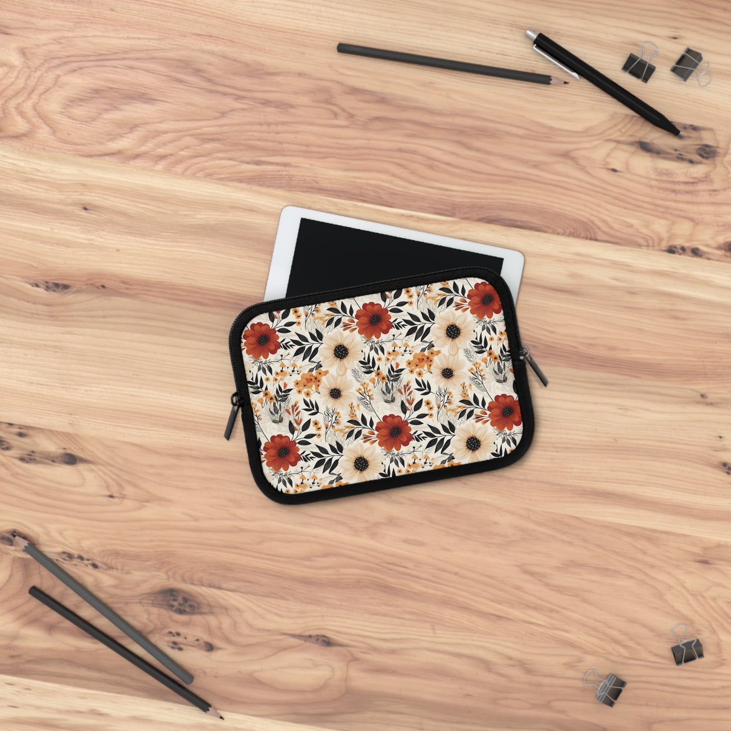 Boho Chic Floral Laptop Sleeve