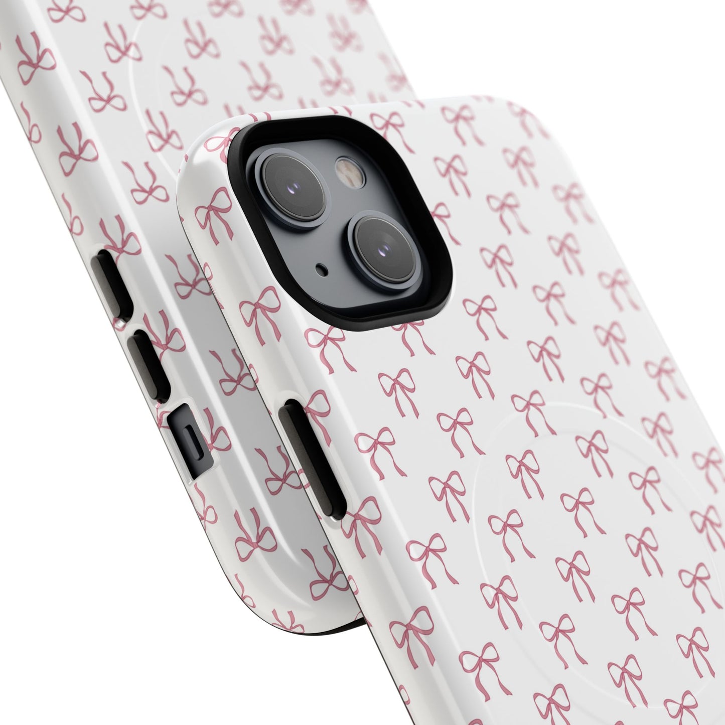 Blush Coquette Bow Bliss Magnetic iPhone Cases, Gift for Her, Cute iPhone Accessories, Fun Personalized Cases, Stylish Tech Gifts, Birthday Present