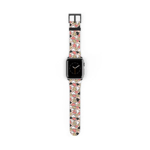 Love Heart Pattern Watch Band for Women - Stylish Apple Watch Strap
