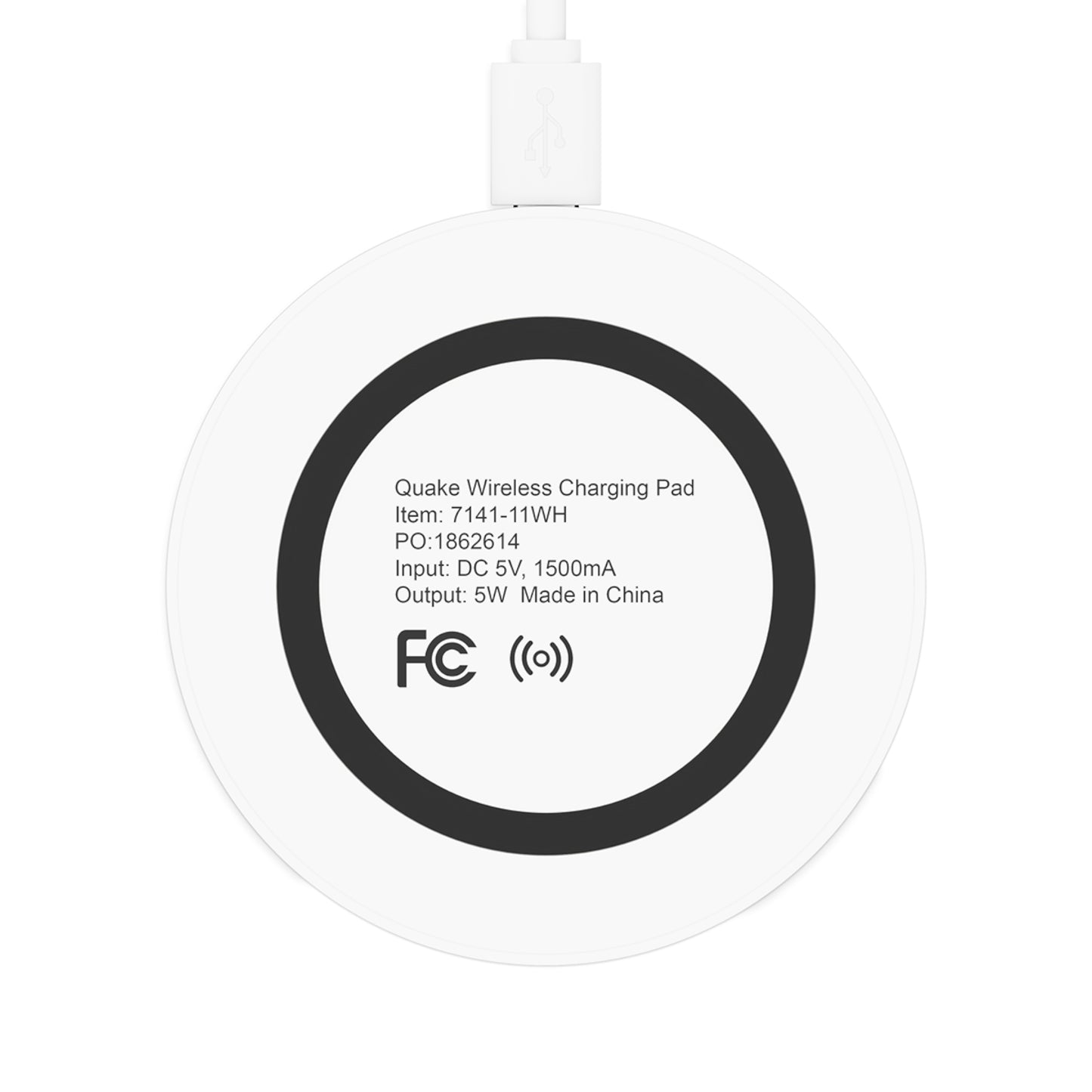 Daisy Delight Floral Design Wireless Charging Pad - Quake Pattern for Home & Office.