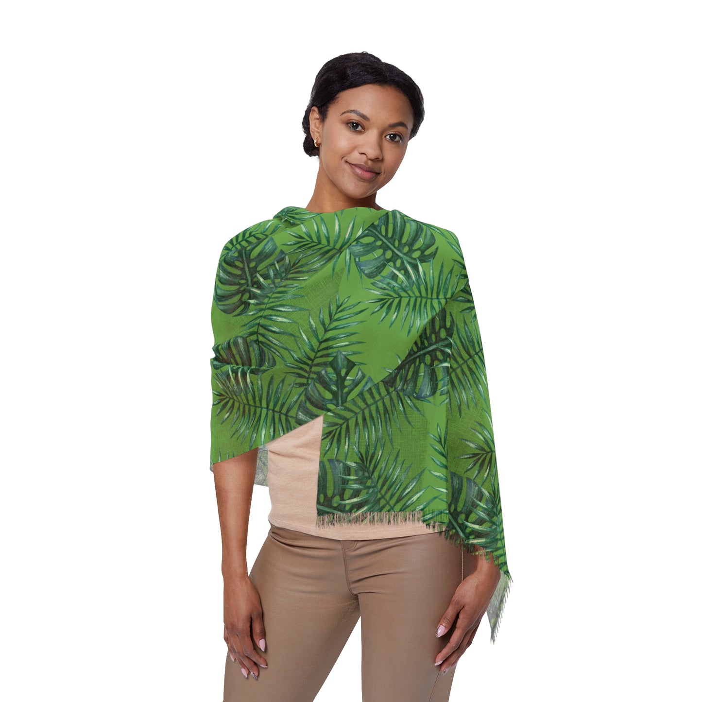 Green Tropical Bliss Light Scarf