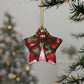 Corquette Bow Ceramic Ornaments, 2-Side Print, (1pc, 3pcs, 5pcs, 10pcs)