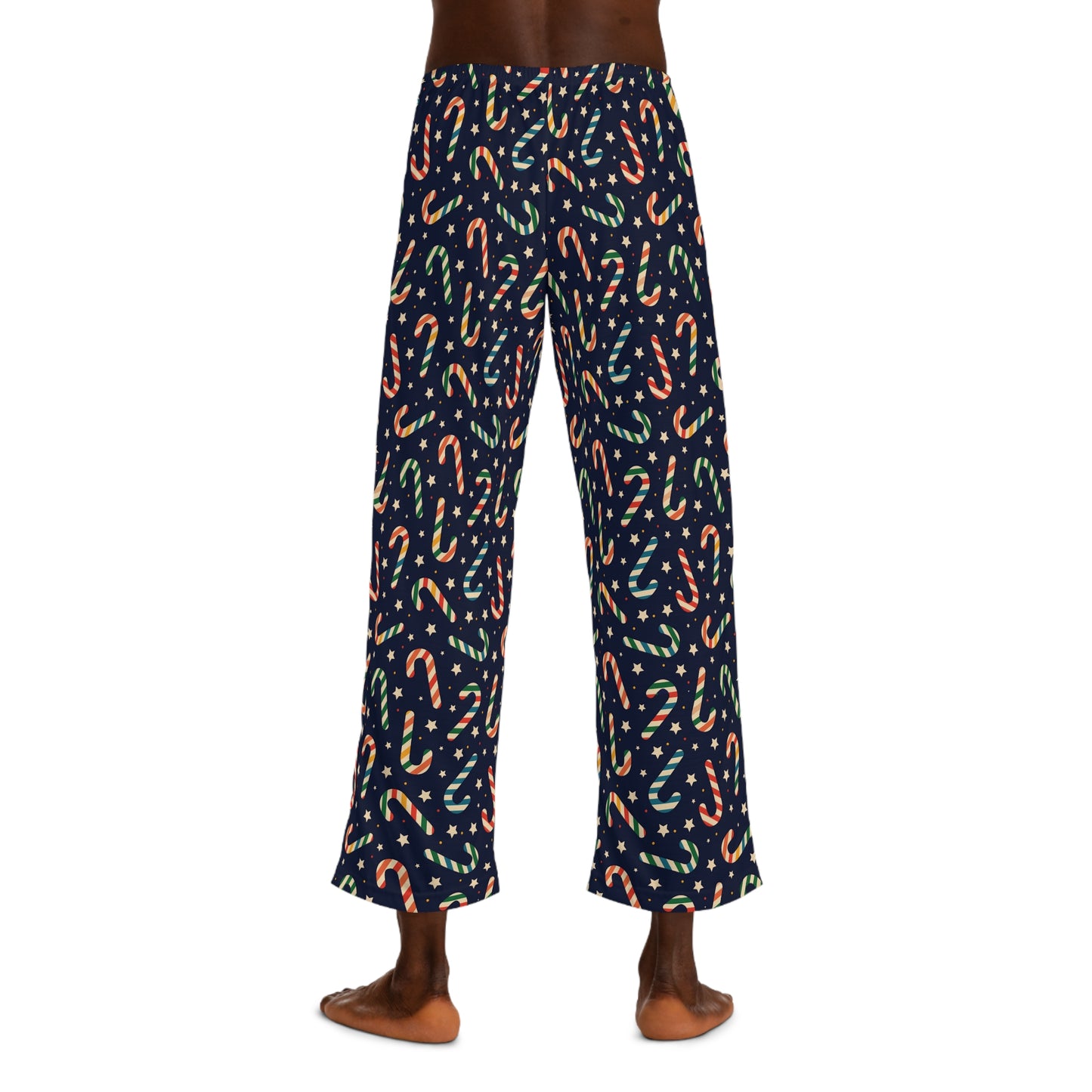 Candy Cane Dreams Men's Pajama Pants (AOP)