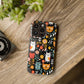 Whimsical Feline Garden iPhone Case — Slim Floral Cat Design (Matte or Glossy) for iPhones.