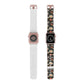 Blossom Elegance: Noir Garden Floral Pattern Apple Watch Band - Stylish & Comfortable
