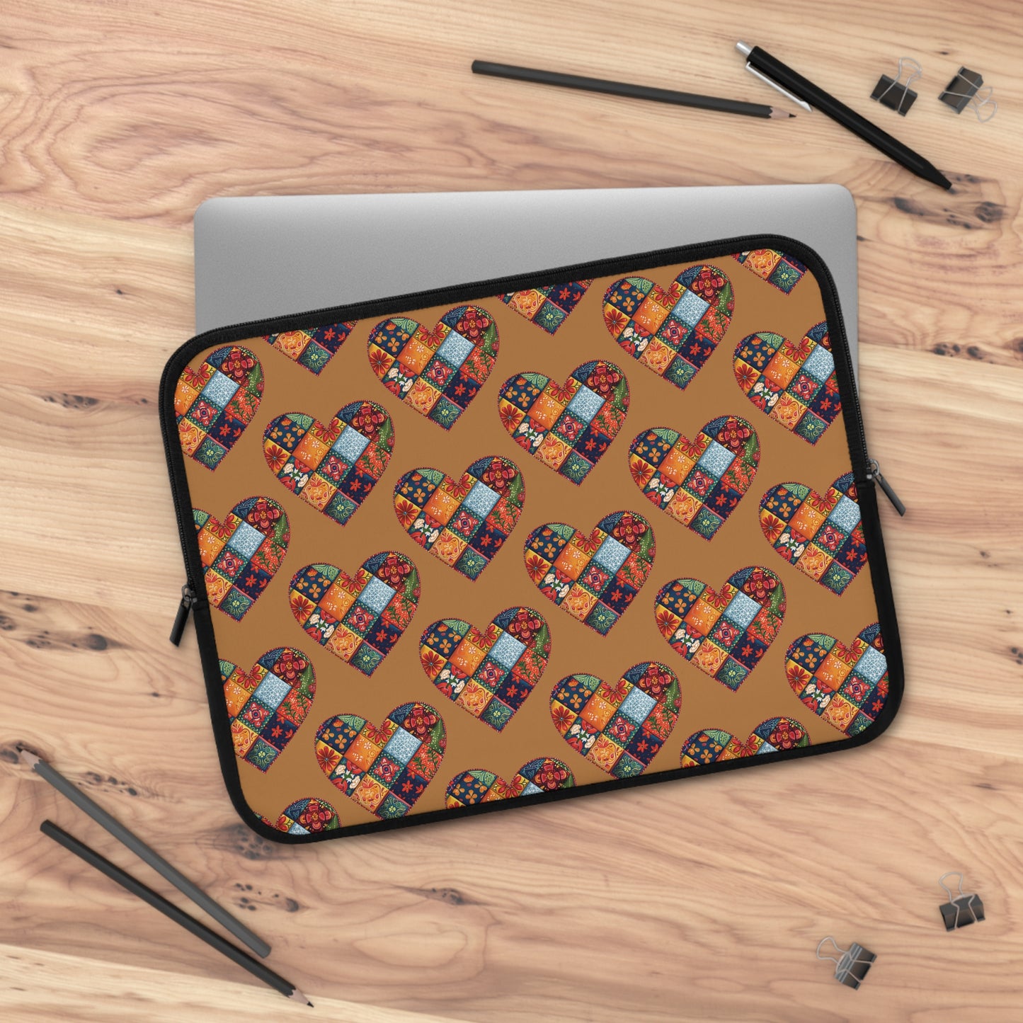 Patchwork Hearts Laptop Sleeve