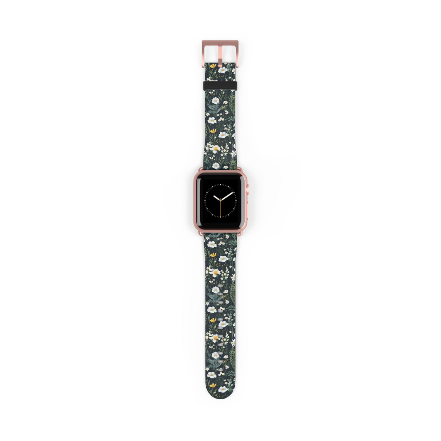 Daisy Delight Floral Print Watch Band - Stylish Accessory for Everyday Wear.