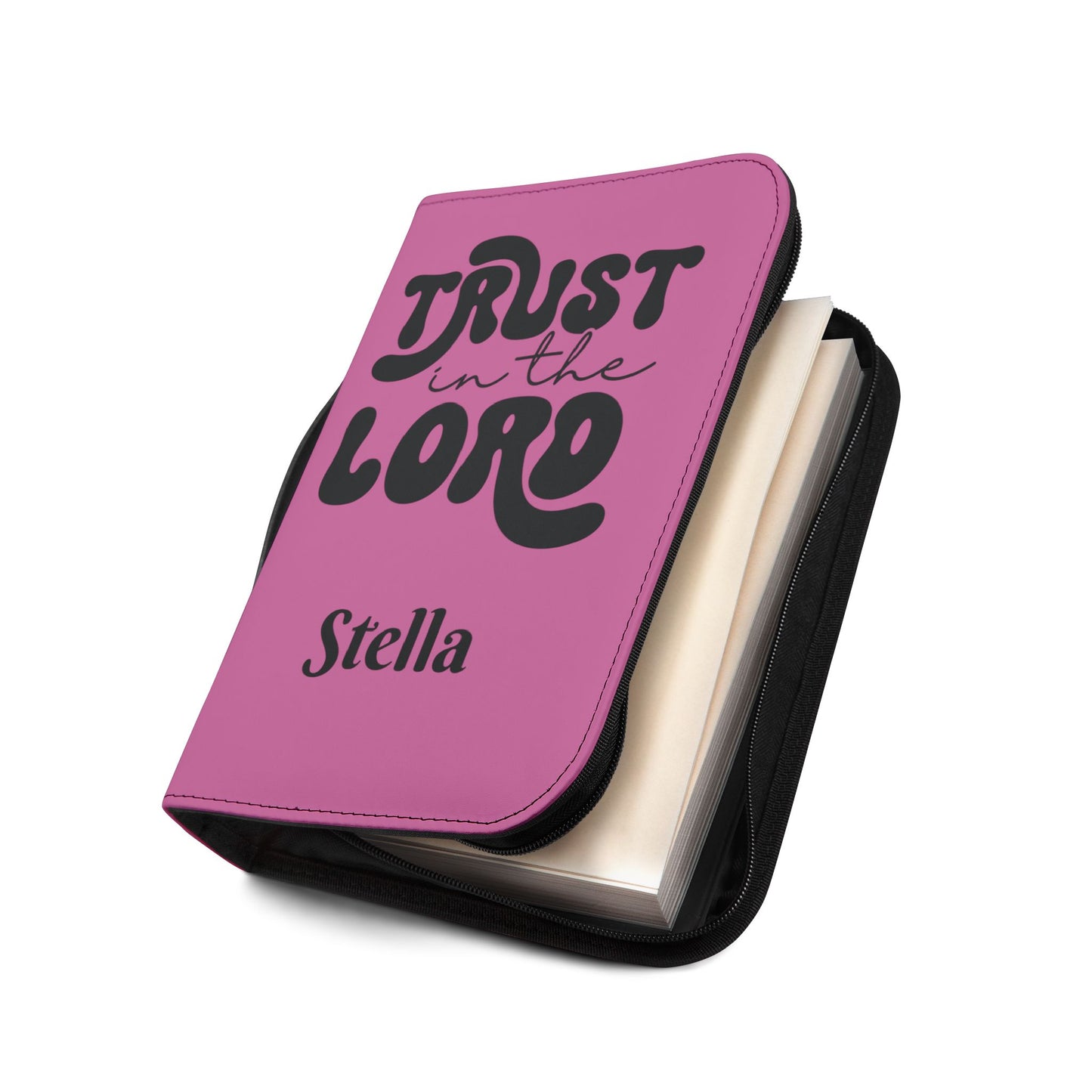 Personalized Floral Cross Bible Cover - Trust in the Lord Design| Baptism | Christening | Anniversary | Birthday Gifts.
