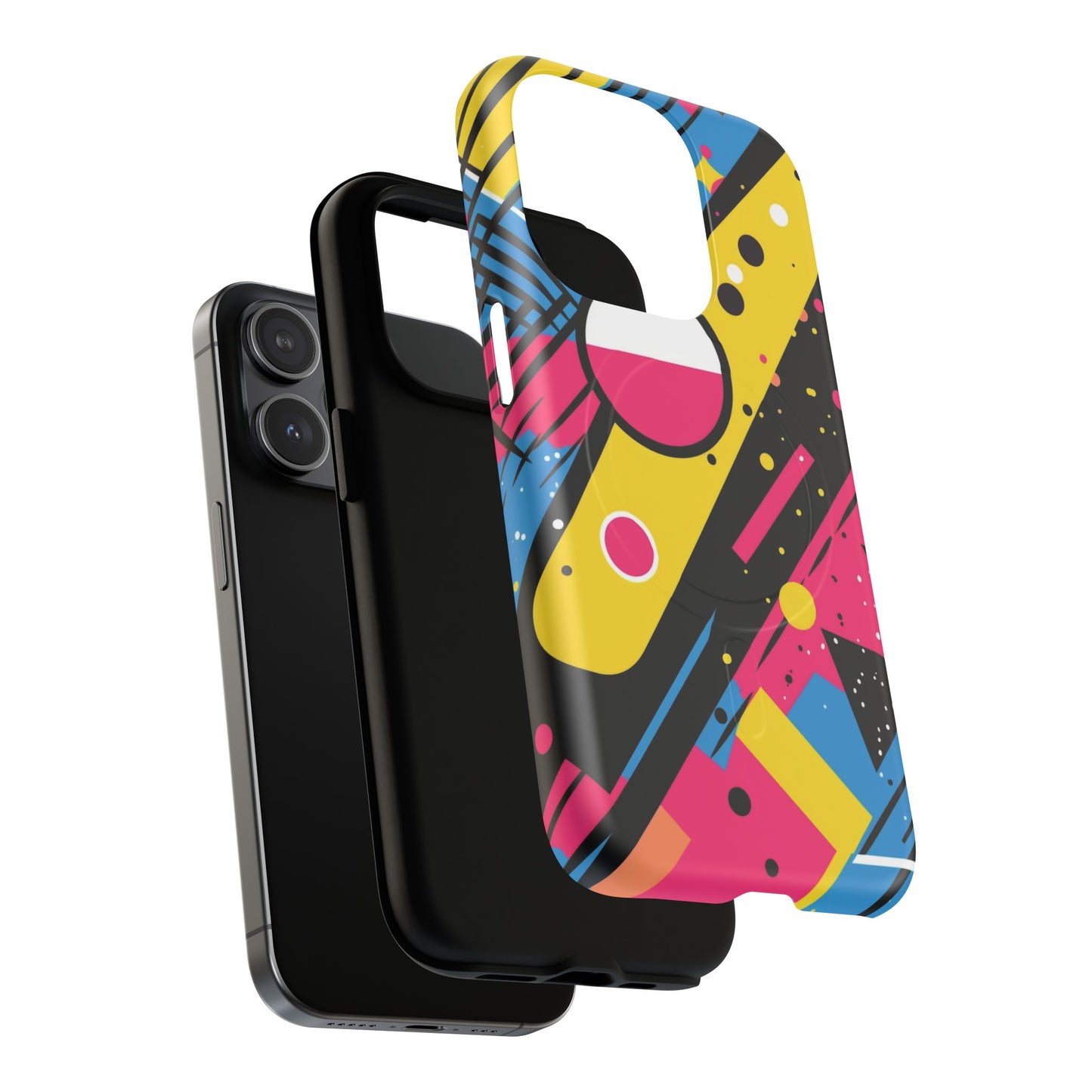 Electric Motion Mix iPhone Cases for Creative Souls | Tough iPhone Magnetic Cases, Stylish Protection, Unique iPhone Accessories, Gift for Art Lovers, Retro Vibes