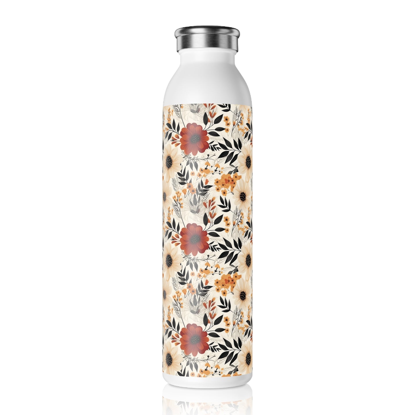 Boho Chic Slim Water Bottle