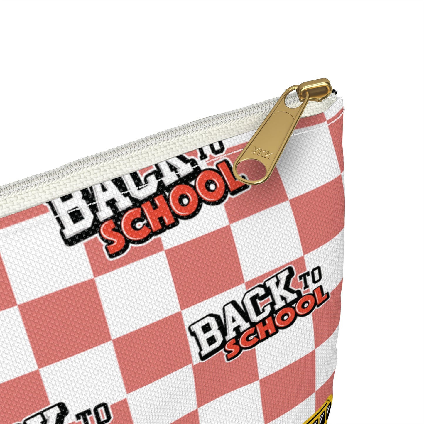 Personalized Red SchoolYard Chic Composition Book Inspired Accessory Pouch, Kids School Supplies, Classroom Organizer, Teacher Gift, Fun Stationery Case, Back to School