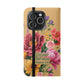 Floral Scripture Flip Case — "Let Your Light Shine" Wallet Phone Cover (Matthew 5:16)