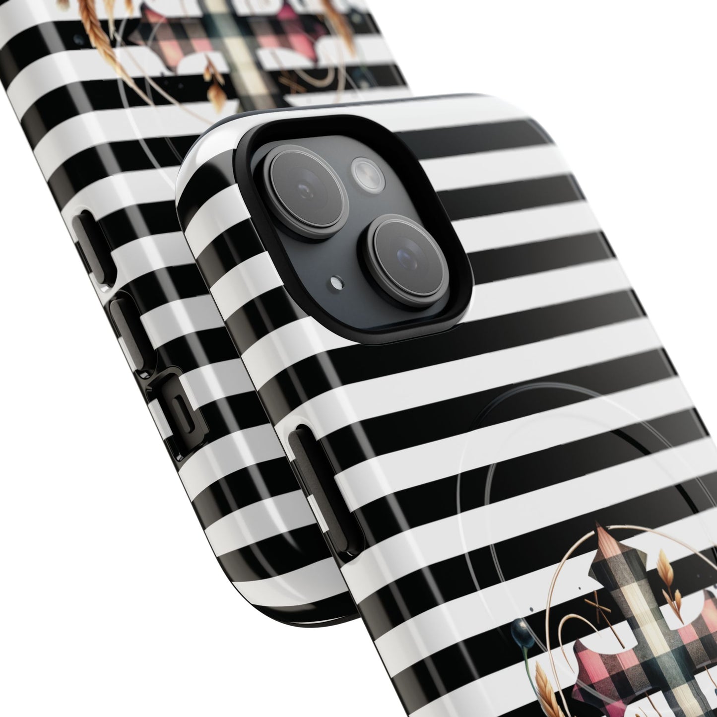 Striped in His Glory iPhone Case, Tough Magnetic Phone Protector, MagSafe iPhone Cover, Durable Case for Everyday Use, Gift for Nature Lovers, Vibrant Design.