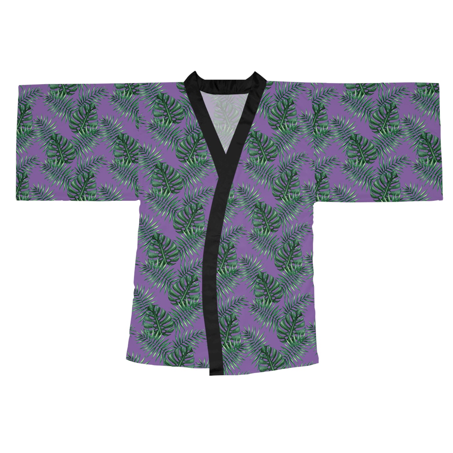 Purple Tropical Bliss Serenity Kimono Robe (AOP)